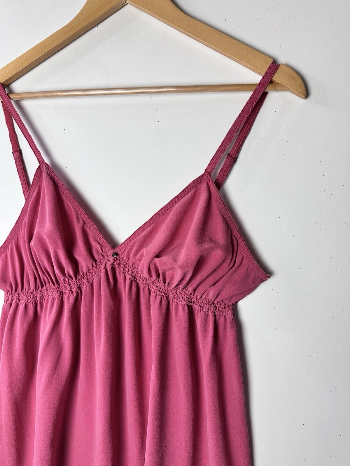 UNDERCOVER Victorias Secret 100% seta camicia babydoll slip abito coquette fata Y2K anni 90 XL