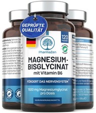 Magnesium Bisglycinat hochdosiert 1500 mg Magnesiumbisglycinat Komplex mit