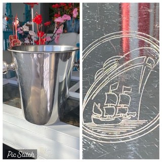 Vintage Champagne Cooler Holland America Line Ocean Liner WMF Silverplate