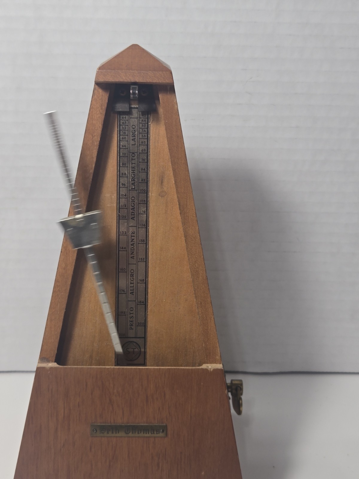 Vintage 1981 Seth Thomas Metronome De Maelzel Music Timer