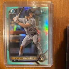 2022 Bowman Chrome - Prospects Joey Wiemer #BCP-207 Aqua Refractor /125 (RC)
