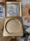 Antique Avon Imperial Jewel Powder Compact. Gold Tone With Rhinestone Clasp 1960 — photo 3