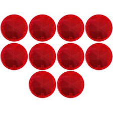 10x Red 2" Inch Round Reflector Bike Trailer Truck Boat Mailbox Construction Eq