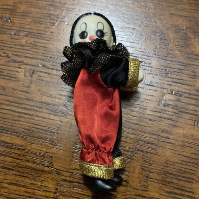 VTG Bradley Dolls Wearable Little Nellie Clown Black Red Pencil Hugger Ladybug