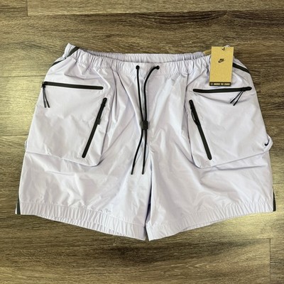 Nike Tech Men's Large Super Lightweight Cargo Shorts Light Purple HJ2946-515