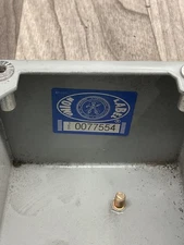 Union Label 0077554  Pushbutton Enclosure #4017F142SI