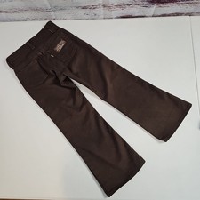 Vintage Levi s 70s Kid Size 6/7 Brown Tab Hardwear Jeans Bell Bottoms 21x19