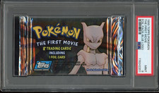 1999 TOPPS POKEMON THE FIRST MOVIE FOIL PACK BLUE LOGO PSA 9