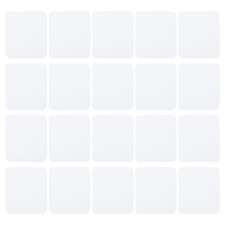 Pre Cut Pottery Cloth Soft Cloth Leather, 6.8x5.7", White, 20pcs