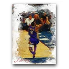 Kobe Bryant #81 Art Card Limited 2/50 Edward Vela Signed (Los Angeles Lakers)