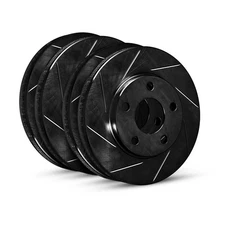 R1 Concepts Slotted Front & Rear Brake Rotor Set