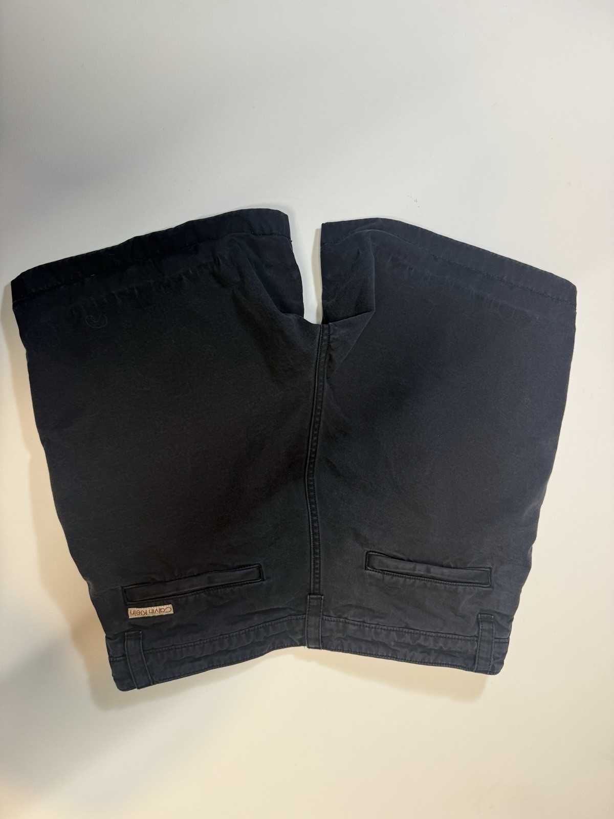 Calvin Klein Utility Shorts Mens 32 Navy Blue Cotton Chino Casual 7 Inseam image 6