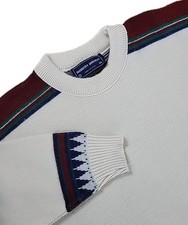 Vintage Men's XL Extra Large ROBERT BRUCE Sweater Pullover Crew WOOL GEOMETRIC