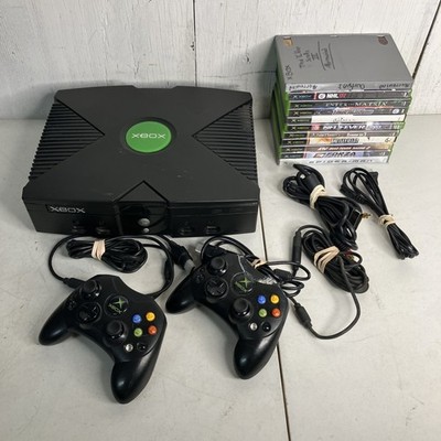 Microsoft Original Xbox Console Bundle 2 Controllers 11 Games Morrowind NFS UG