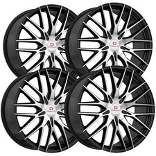 4 Cavallo Clv-45 18x8 4x1004x4.5 35mm Blackmachined Wheels Rims 18 Inch 4 Cavallo Clv-45 18x8 4x1004x4.5 35mm Blackmachined Wheels Rims 18 Inch