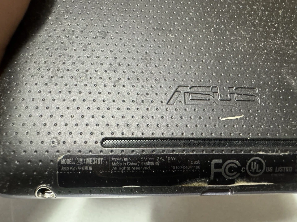 Tablet ASUS Nexus 7 ME370T 7” negra - para piezas/no funciona Foto 4 de 4