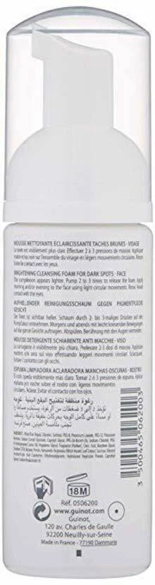 Осветляющая очищающая пена Guinot Newhite Mousse 5,07 унции / 150 мл новая и запечатанная - Изображение 2 из 2