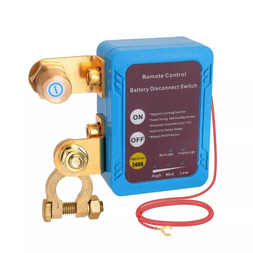 Wireless Remote Car Battery Disconnect Relay Master Kill Cut-off Switch Isolator - Picture 6 of 15