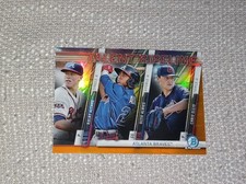 2017 Bowman Chrome Talent Pipeline Orange Ref  Ozzie Albies RC Kolby Allard / 25