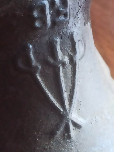 ANTICO VINTAGE MASSICCIO TRITACARNE TRE SPADE NUMERO 5 MADE IN ITALY COLLEZIONE - Foto 15 di 15