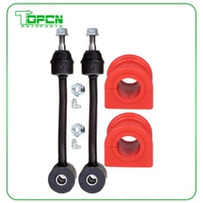 4x Front Sway Bar End Link & Bushing Kit For 1997 - 2004 2005 2006 Jeep Wrangler