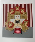 Shigeo Okumura  HOW TO TRAIN A LION  Orig. Serigraph 14/250 pencil signed by OKU — photo 5