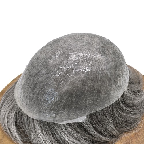 Men Hair Replacement System Invisible V-Loop Ultra Thin Skin Human Hairpieces - Picture 5 of 93