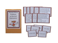 Teacher Depot Math Resource Game Percent Word Problems as Decimal Expressions