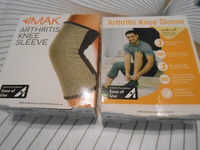 BrownMed IMAK Compression Arthritis Knee Sleeve - One Sleeve Large - Brand New