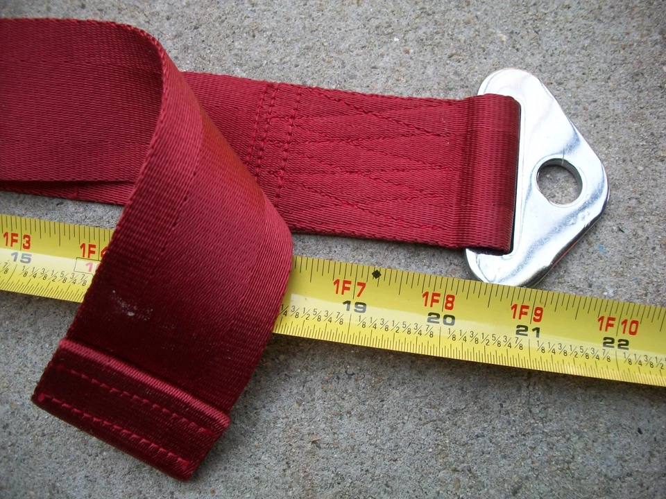 Oldsmobile Cutlass 442 98 F-85 Dynamic 88 1963 1964 nuevo de lote raro cinturón de seguridad rojo. Foto 3 de 4