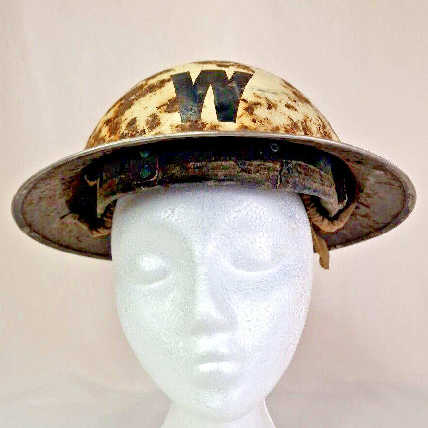 WW2 Warden Brodie Helmet Original Condition Home Front Film Set Props