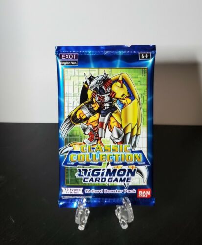 Digimon English Card Game - Classic Collection EX01 - BOOSTER PACK - New/Sealed - Picture 1 of 2