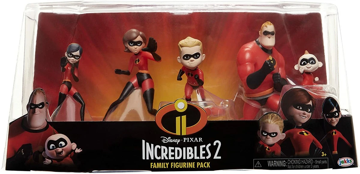 The Incredibles 2 5 Piece Family Figure Set