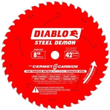 8 X 42 Tooth Steel Demon Cermet Carbide Blade Ferrous Metals Stainless Diablo
