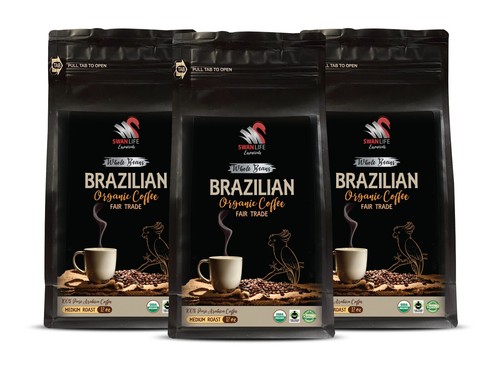 Caffè Agricoltura Sostenibile - CAFFÈ BRASILIANO IN GRANI INTERI BIOLOGICO - Bio 3Pac - Foto 1 di 12