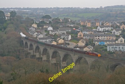 Photo 12x8 Viaduct at Penryn Excursion train crossing Penryn Viaduct. c2007