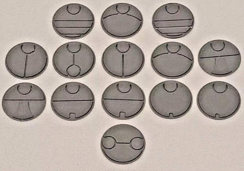 42pcs - 25mm Tau Empire Army Base Toppers compatible with Warhammer 40K Job Lot