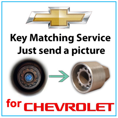 für Chevrolet Sicherheitsschloss Radmutter Schlüssel M passender Service LWNK Lug