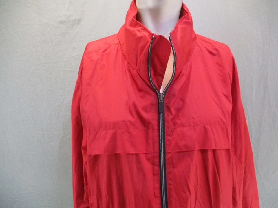 SONOMA PRO-ACTIVE L 码男式红色全拉链立领口袋风衣 812 — 第 2/4 张图片