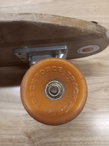 Pro Class Skateboard Kicktail Wood Striped Skateboard Track Force Trucks 24" 70s - Bild 9 von 11