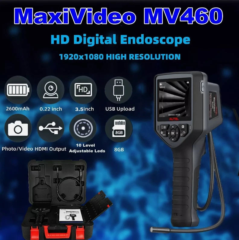 Autel MaxiVideo MV460 MV480 Inspection 1080P HD Camera Endoscope Video Scope Foto 4 de 4