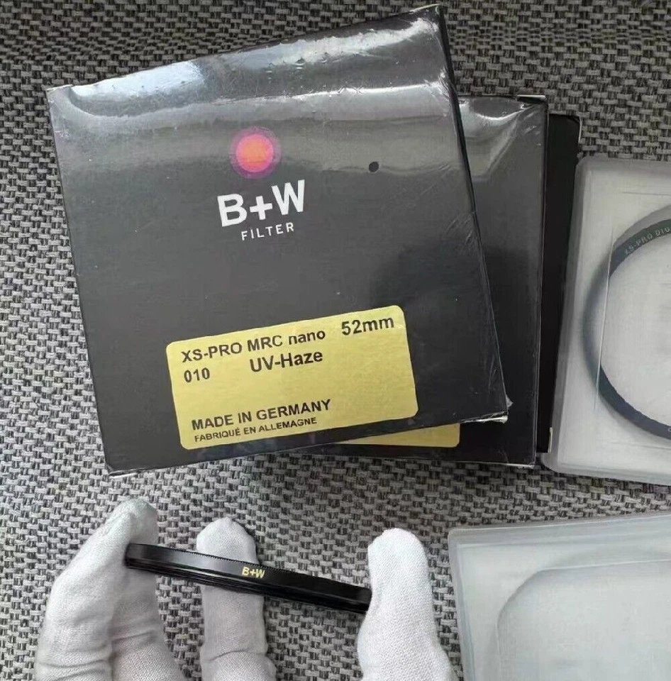 B+W 49_82mm UV Haze Nano Ultra Thin Filter Schutz Kamera Objektiv Messingmaterial - Bild 2 von 4