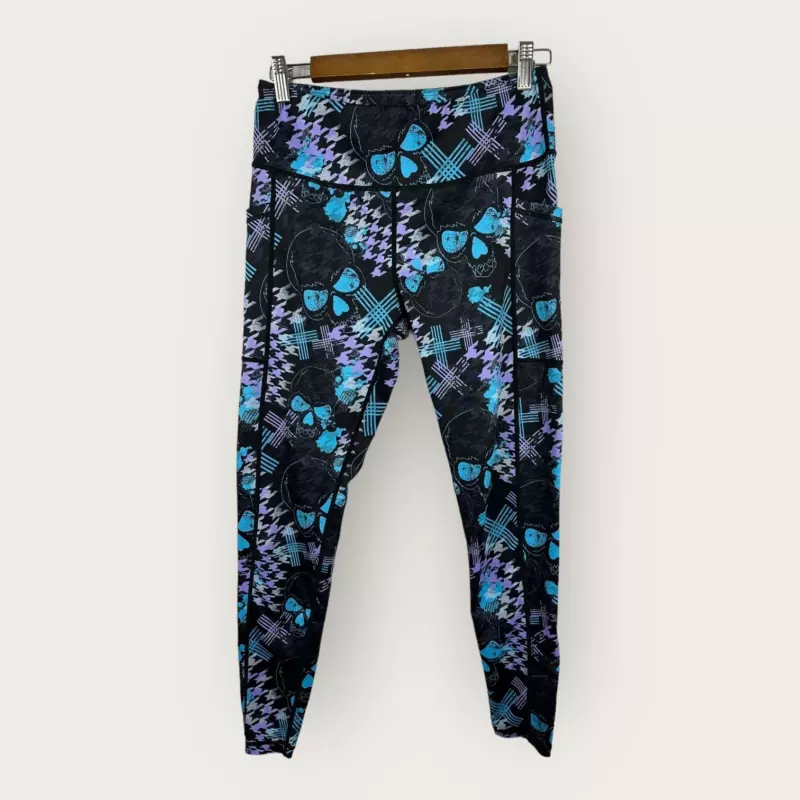 constantly-varied-gear full celestial abstract skull leggings