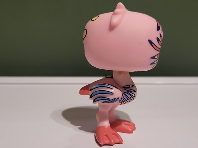 Littlest Petshop en fleur oiseau et chien avec banc HASBRO