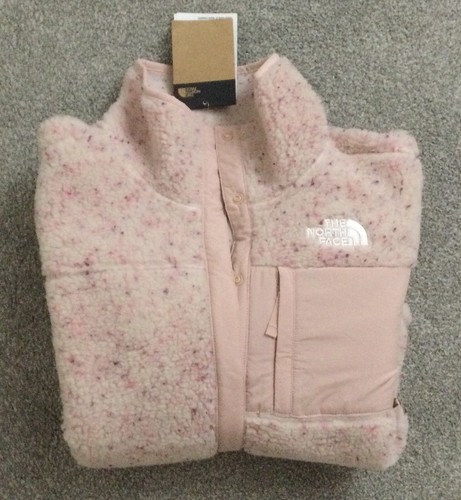 THE NORTH FACE Girl’s Pink Moss Fleece Mashup Jacket Size XXL