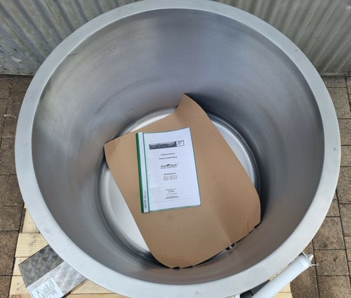 150 Liter Beistellkessel aus Edelstahl Glyzerinbadkessel Kochkessel Gastrokessel - Bild 6 von 12