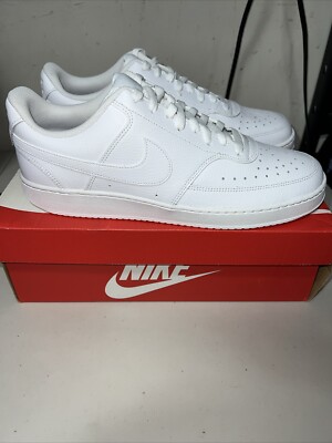 Nike Court Vision Low Triple White 2019 - CD5463-100 - Men\'s Size 9.5 Nike Court Vision Low Triple White 2019 - CD5463-100 for  main image 3
