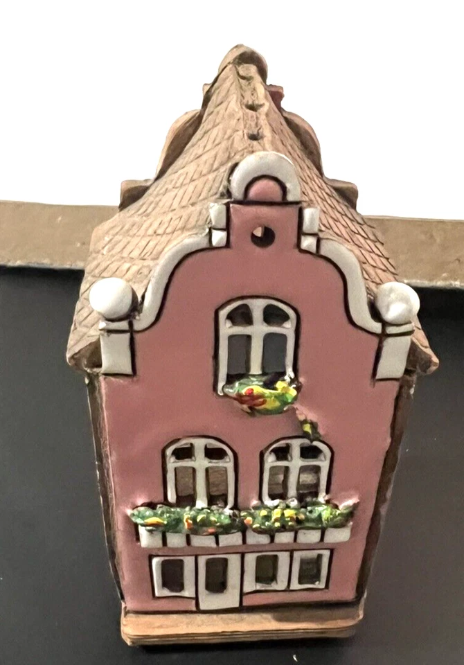 Riga Mini Miniaturas Incienso Cerámica Rosa Casa Foto 2 de 4