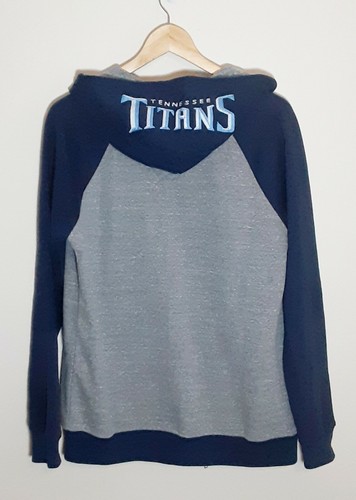 Neu Tennessee Titans Sweatshirt-Jacke mit durchgehendem Reißverschluss Hoodie Kapuze Größe Small - Bild 2 von 3