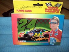 2 sets of cards in a nascar collector tin JEFF GORDON BICYCLE PLAYING CARDS 1999
